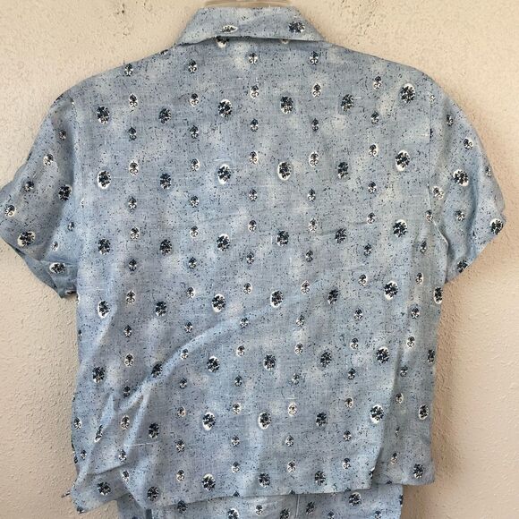 Carol Anderson Matching Linen Button Down Shirt and Crop Pants Size M EUC - Picture 5 of 10